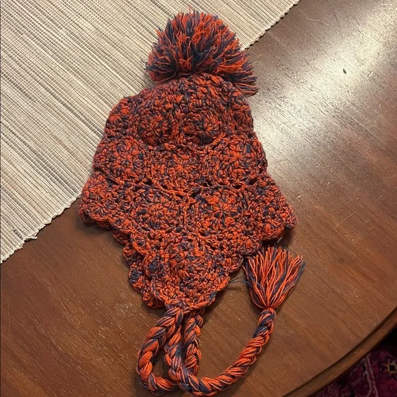Free people orange and blue hat - Picture 1 of 2